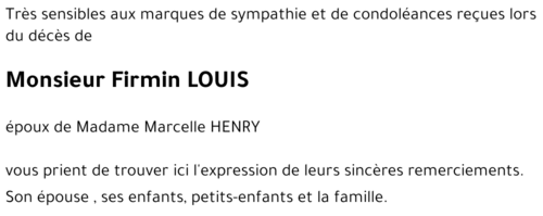 Firmin LOUIS