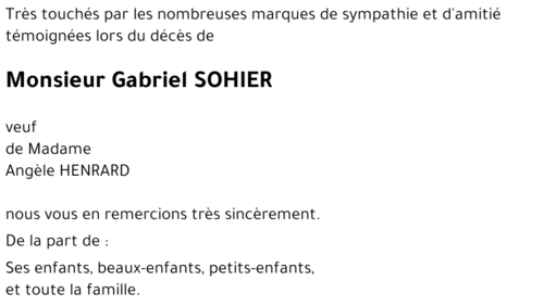 Gabriel SOHIER