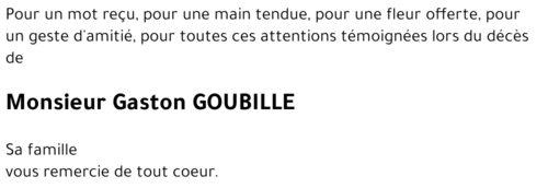 Gaston GOUBILLE