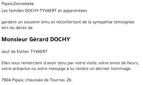 Gérard DOCHY