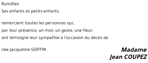 Jacqueline GOFFIN