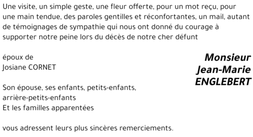 Jean-Marie ENGLEBERT