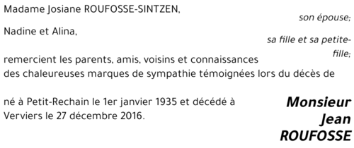 Jean ROUFOSSE