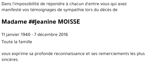 Jeanine MOISSE