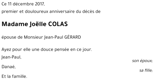 Joëlle COLAS 