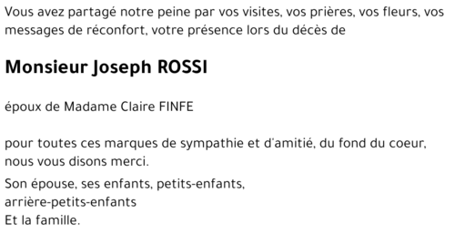 Joseph ROSSI