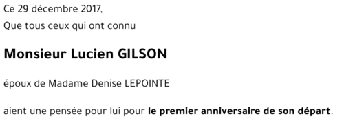 Lucien GILSON 