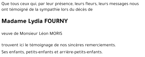 Lydia FOURNY