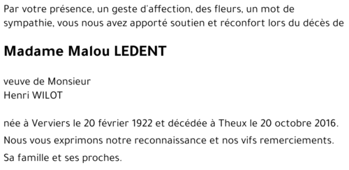 Malou LEDENT