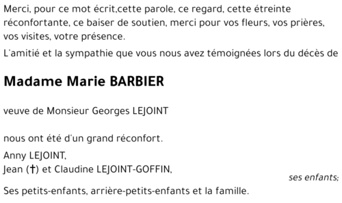 Marie BARBIER