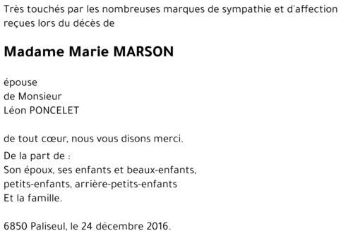 Marie MARSON