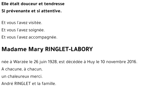 Mary RINGLET-LABORY