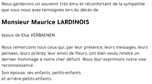 Maurice LARDINOIS