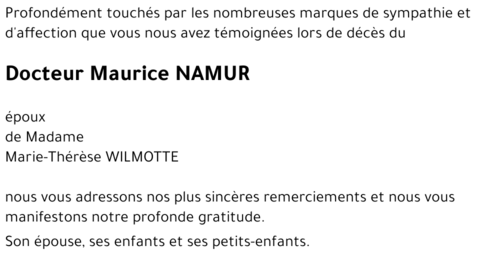 Maurice NAMUR