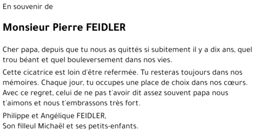 Pierre FEIDLER