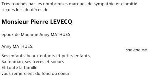 Pierre LEVECQ