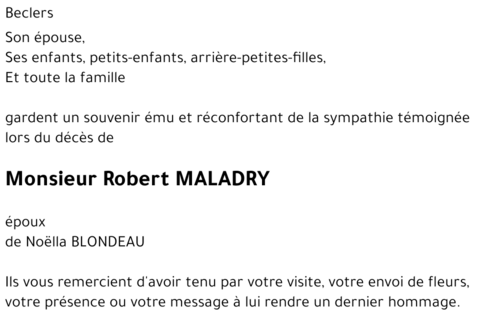 Robert MALADRY