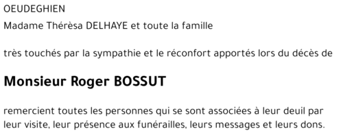 Roger BOSSUT
