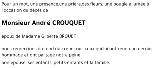 André CROUQUET