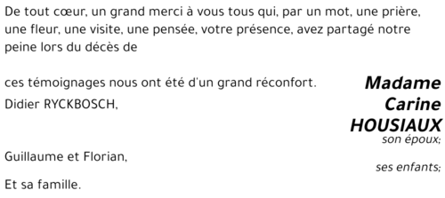 Carine HOUSIAUX