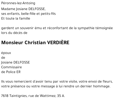 Christian VERDIERE