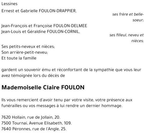 Claire FOULON
