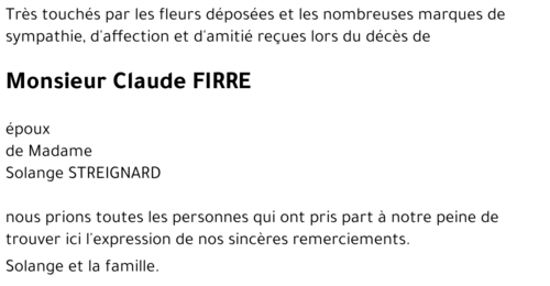 Claude FIRRE 