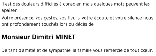 Dimitri MINET