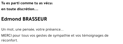 Edmond BRASSEUR