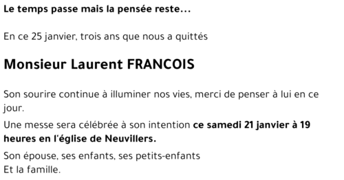 FRANCOIS Laurent