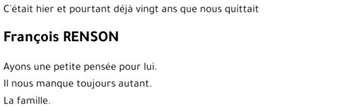 François RENSON