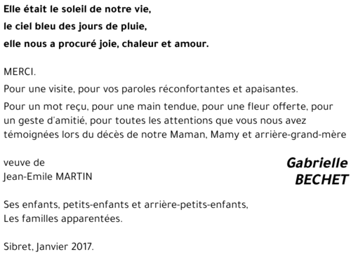 Gabrielle BECHET