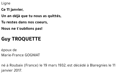 Guy TROQUETTE