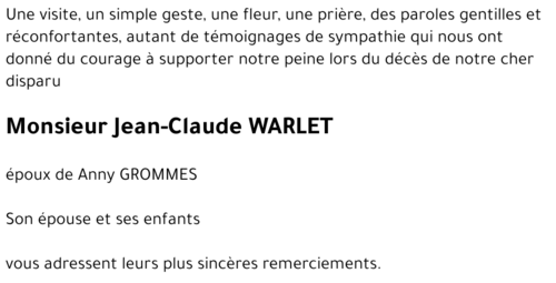Jean-Claude WARLET