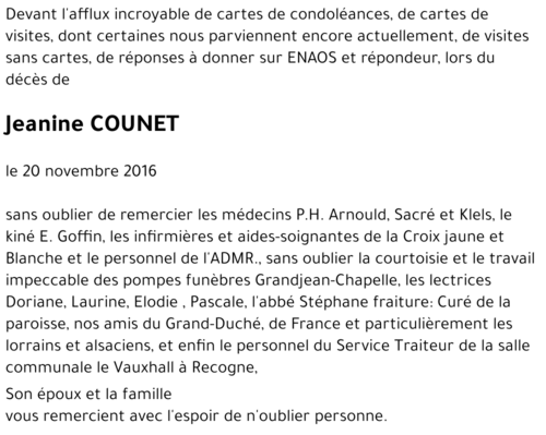 Jeanine COUNET