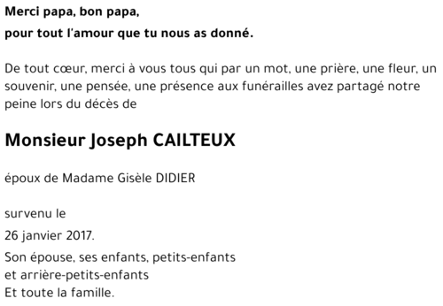 Joseph CAILTEUX 