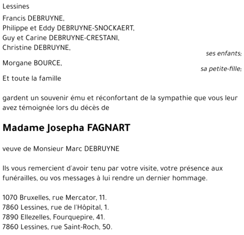 Josepha FAGNART