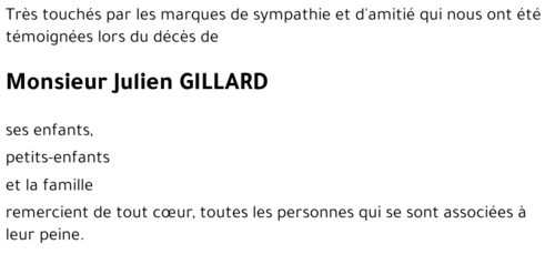 Julien GILLARD