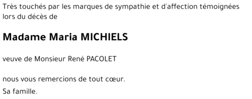 Maria MICHIELS