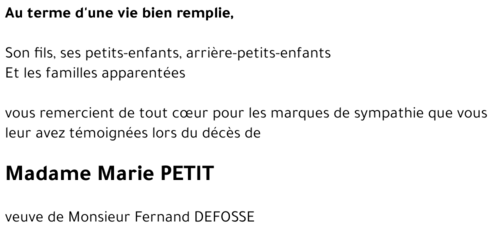 Marie PETIT 