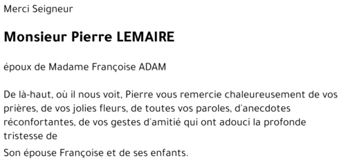 Pierre LEMAIRE 
