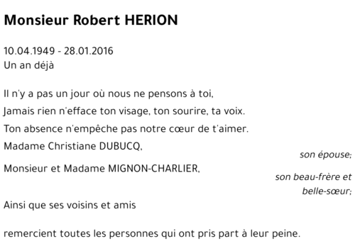 Robert HERION
