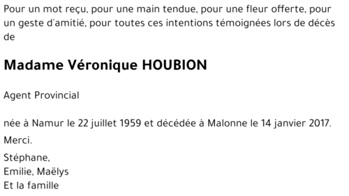 Véronique HOUBION