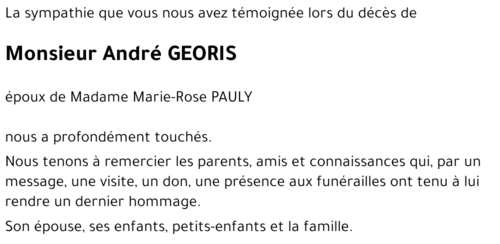 André GEORIS