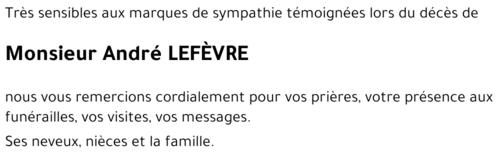 André LEFÈVRE