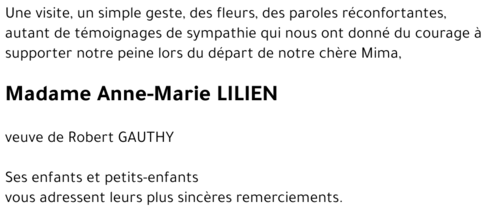 Anne-Marie LILIEN