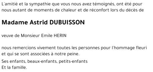 Astrid DUBUISSON