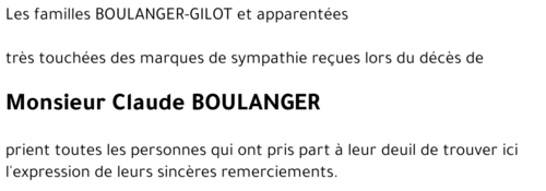 Claude BOULANGER