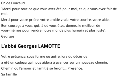 Georges LAMOTTE