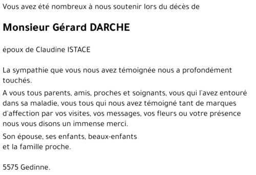 Gérard DARCHE
